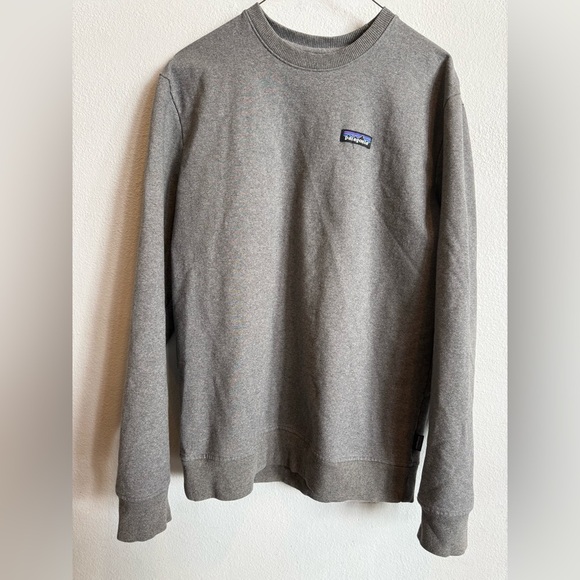 Patagonia Uprisal Crew Sweatshirt M | Gray Recycled Cotton Fleece Pullover - Picture 9 of 9